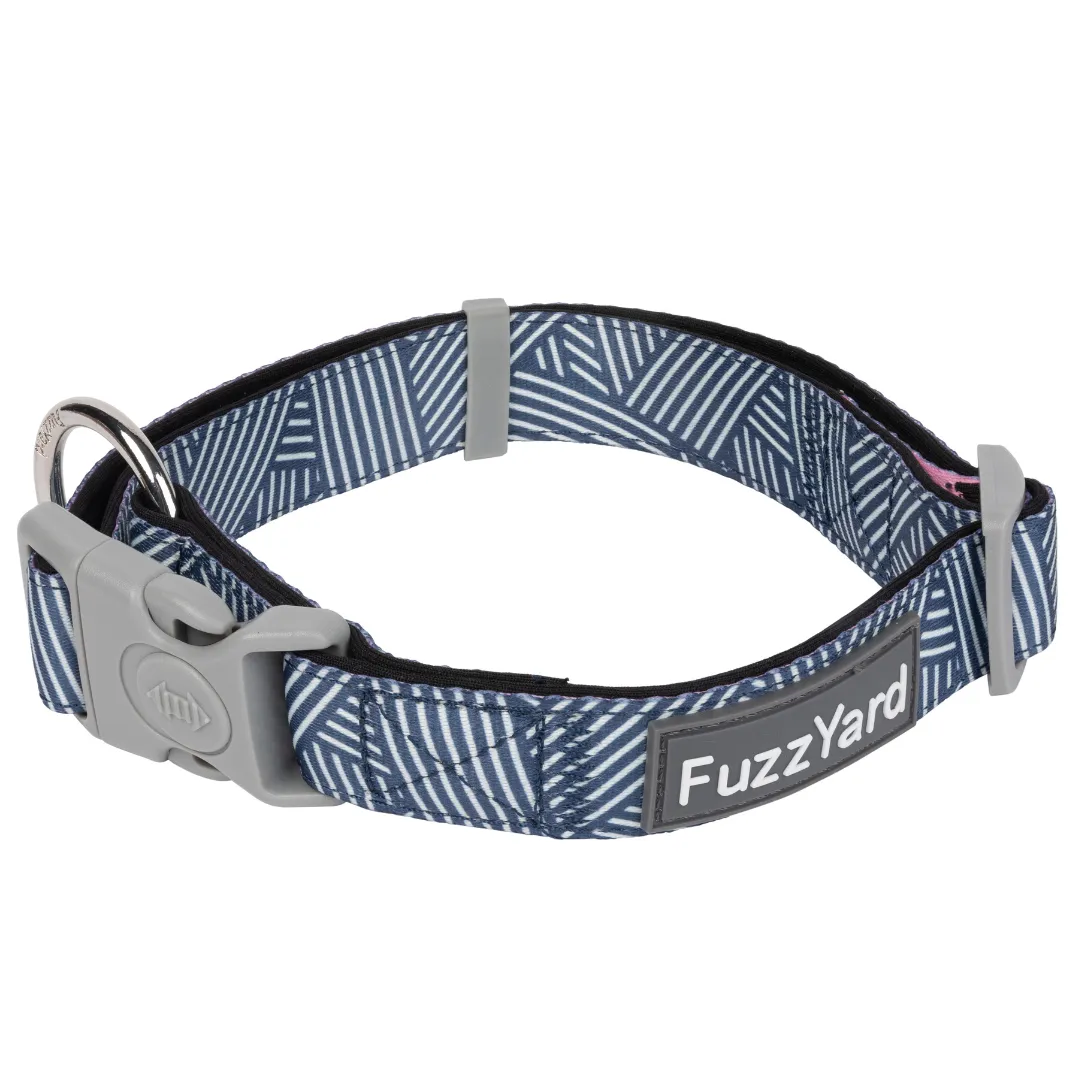 15% OFF: FuzzYard Thornbury Aegean Blue Dog Collar