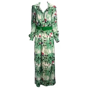 1970s Luis Estevez Spring Maxi Dress