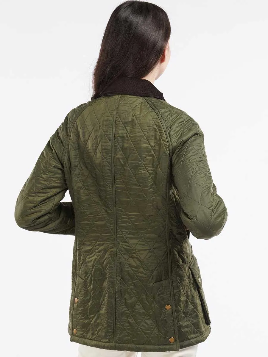 50% OFF BARBOUR Beadnell Polarquilt Jacket - Women's - Olive - Size: UK 8