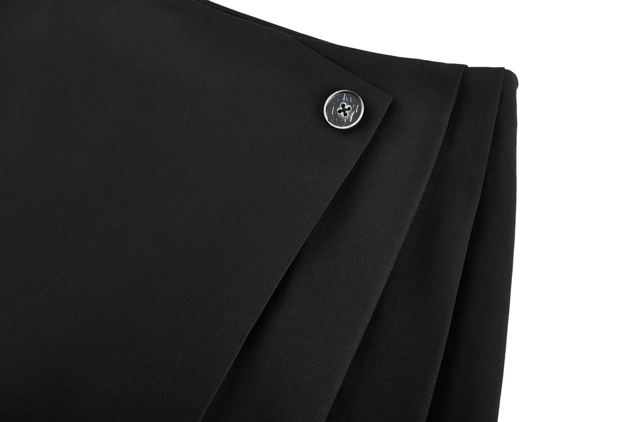 A-Line Wrapped Skirt