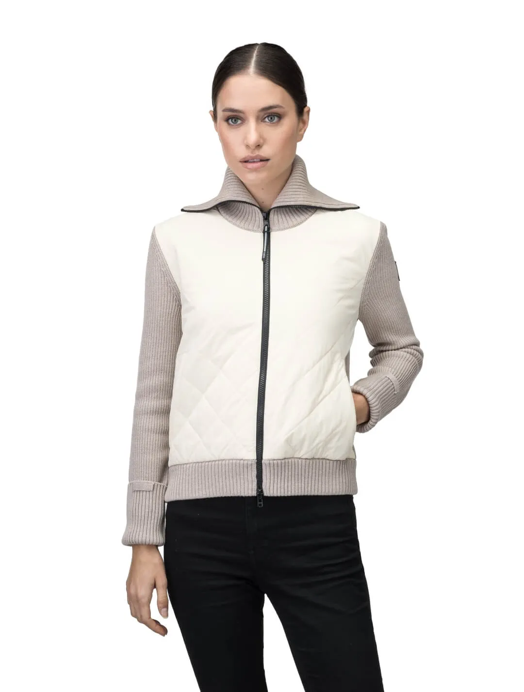 Ada Women's Quilted Full Zip Sweater - NEXT by Nobis