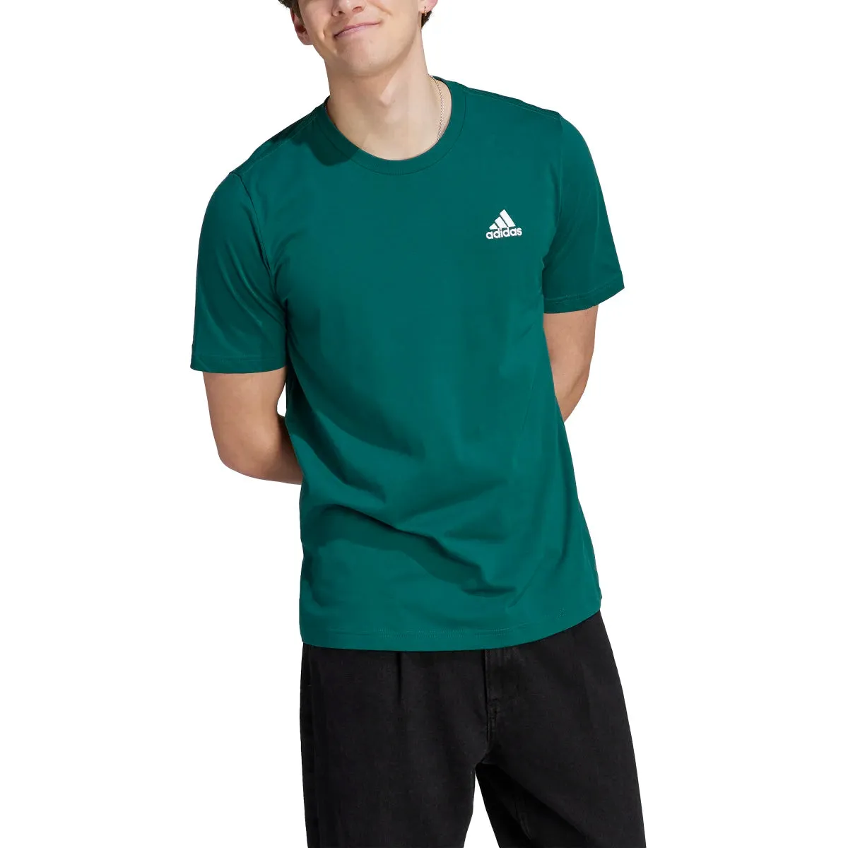 adidas Men's Essentials Single Jersey Embroidered Small Logo Tee