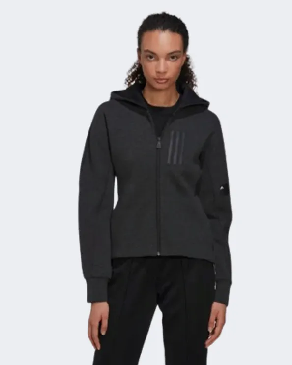 Adidas Mission Victory Slim Women Sportswear Hoody Black Hi4947