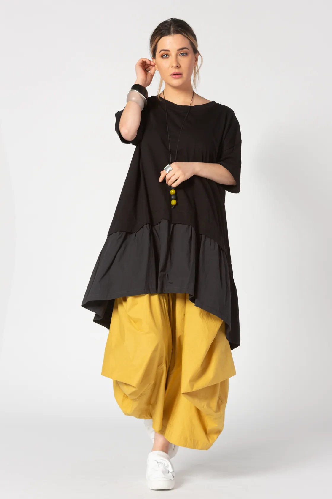 ALEMBIKA Tara Tunic in Black Jersey