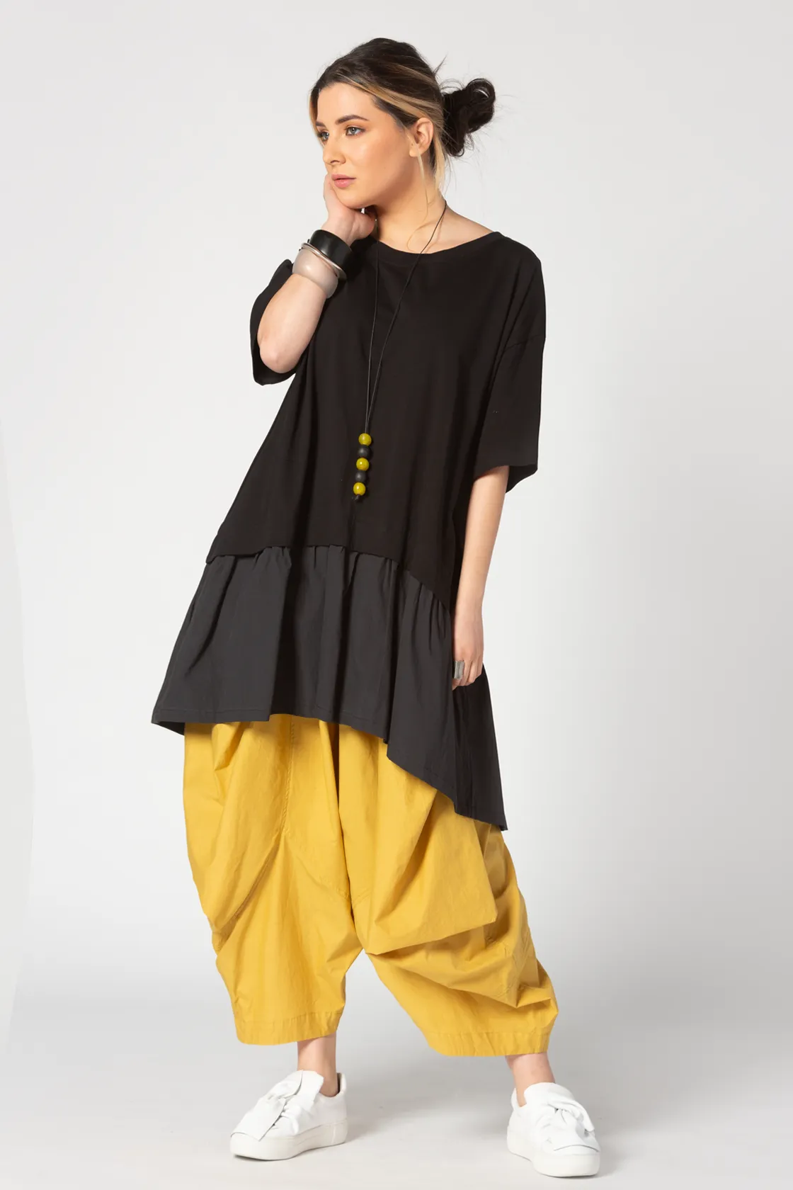 ALEMBIKA Tara Tunic in Black Jersey