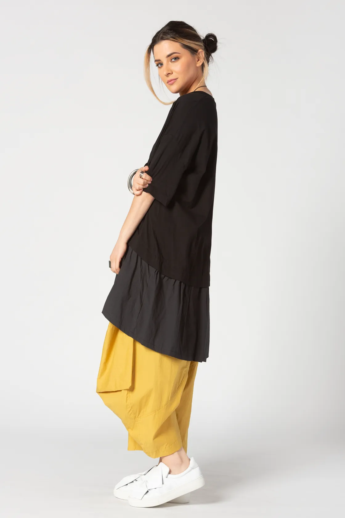 ALEMBIKA Tara Tunic in Black Jersey