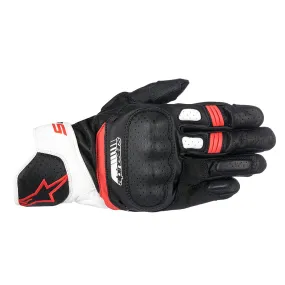 Alpinestars SP-5 Motorcycle Gloves White Red