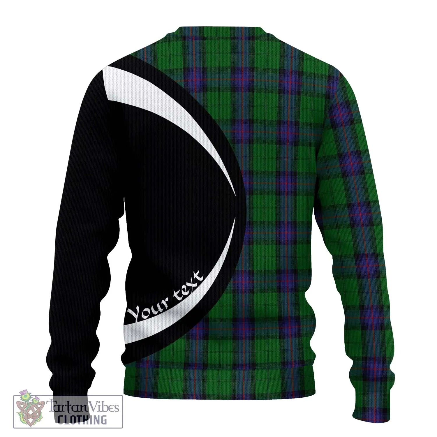 Armstrong Tartan Ugly Sweater with Family Crest Circle Style