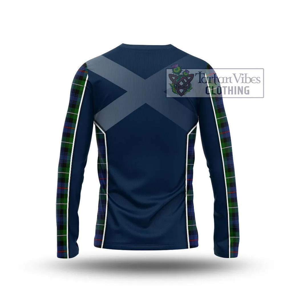 Baillie Tartan Long Sleeve T-Shirt with Family Crest and Lion Rampant Vibes Sport Style