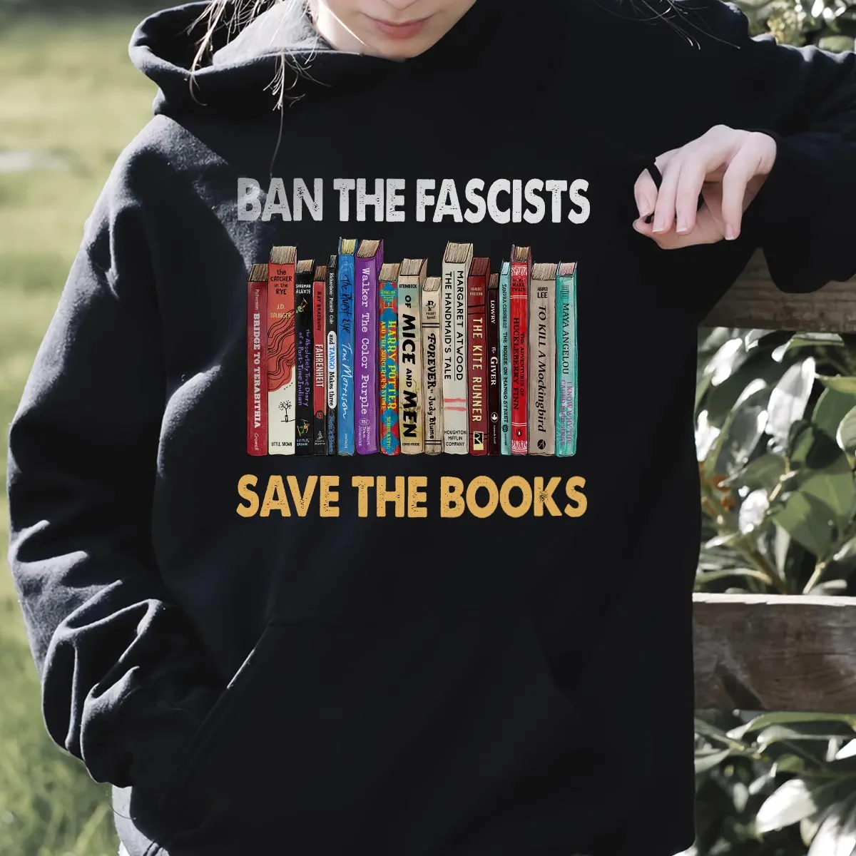 Ban The Fascists Save The Books Book Lovers Gift HDB378