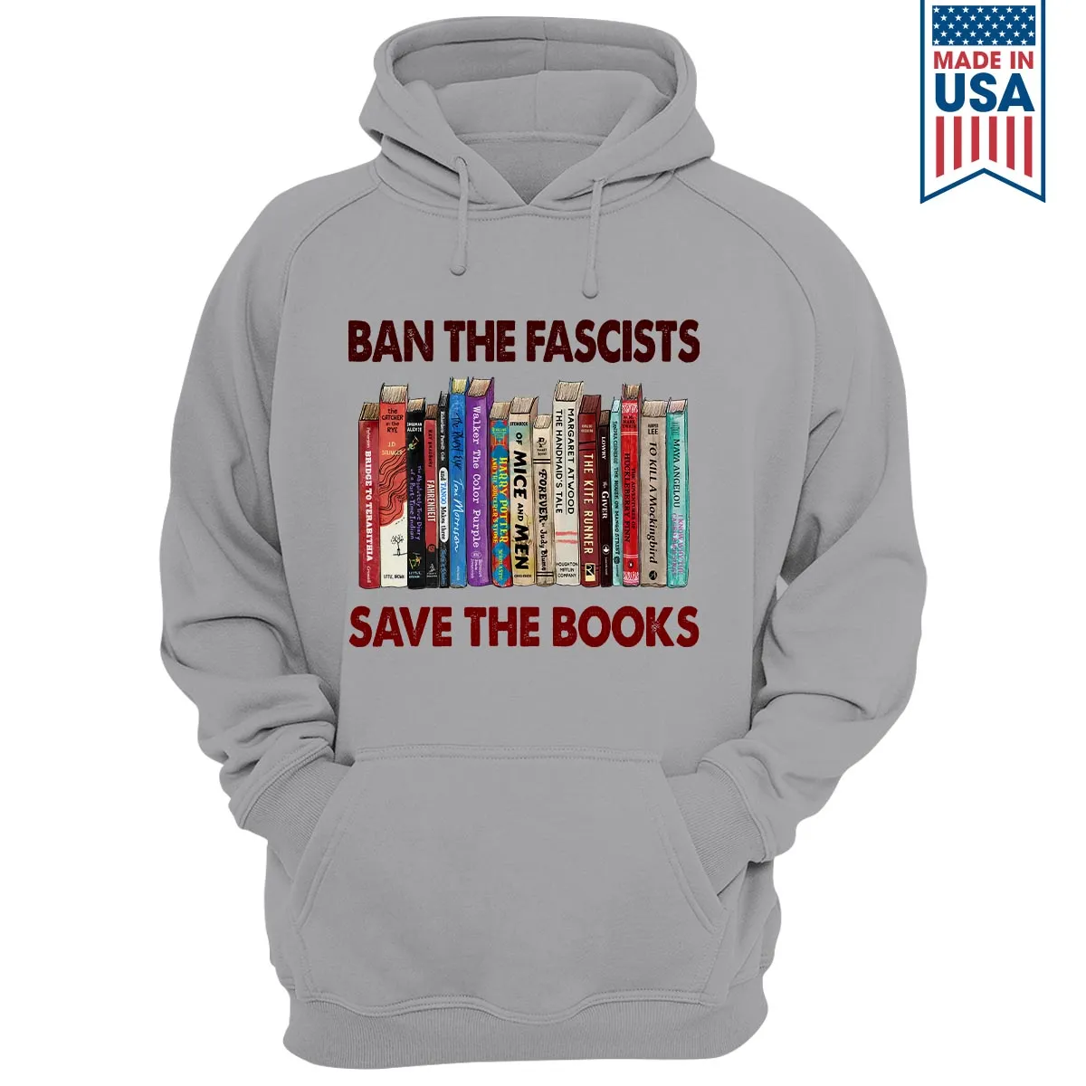 Ban The Fascists Save The Books Book Lovers Gift HDW377