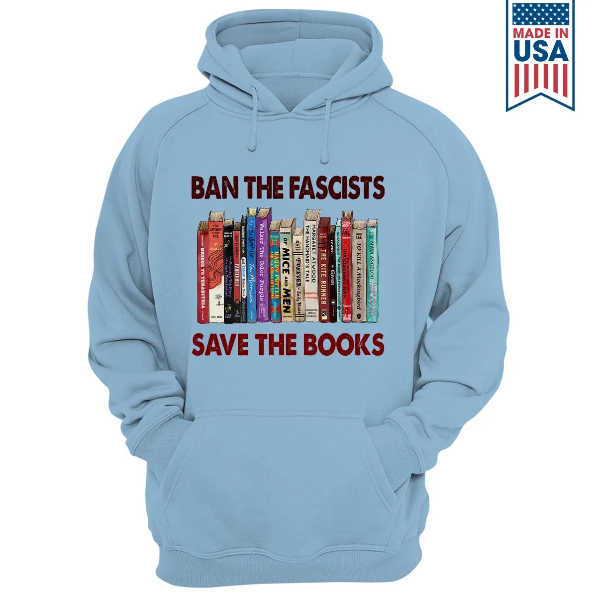 Ban The Fascists Save The Books Book Lovers Gift HDW377