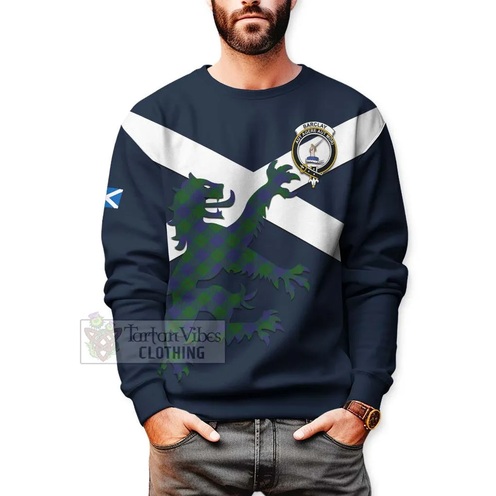 Barclay Tartan Lion Rampant Sweatshirt  Proudly Display Your Heritage with Alba Gu Brath and Clan Name