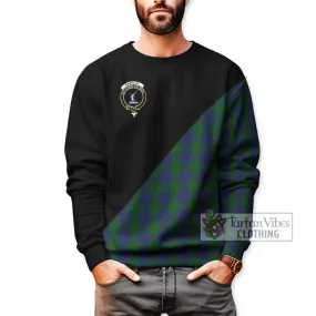 Barclay Tartan Sweatshirt with Family Crest and Military Logo Style