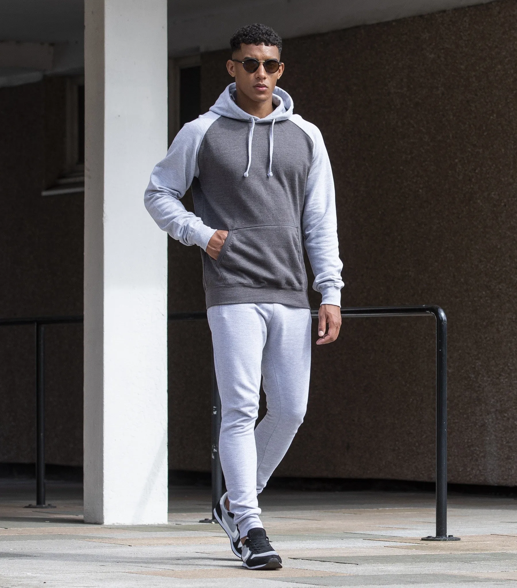 Baseball Hoodie | OXFORD NAVY/HEATHER GREY