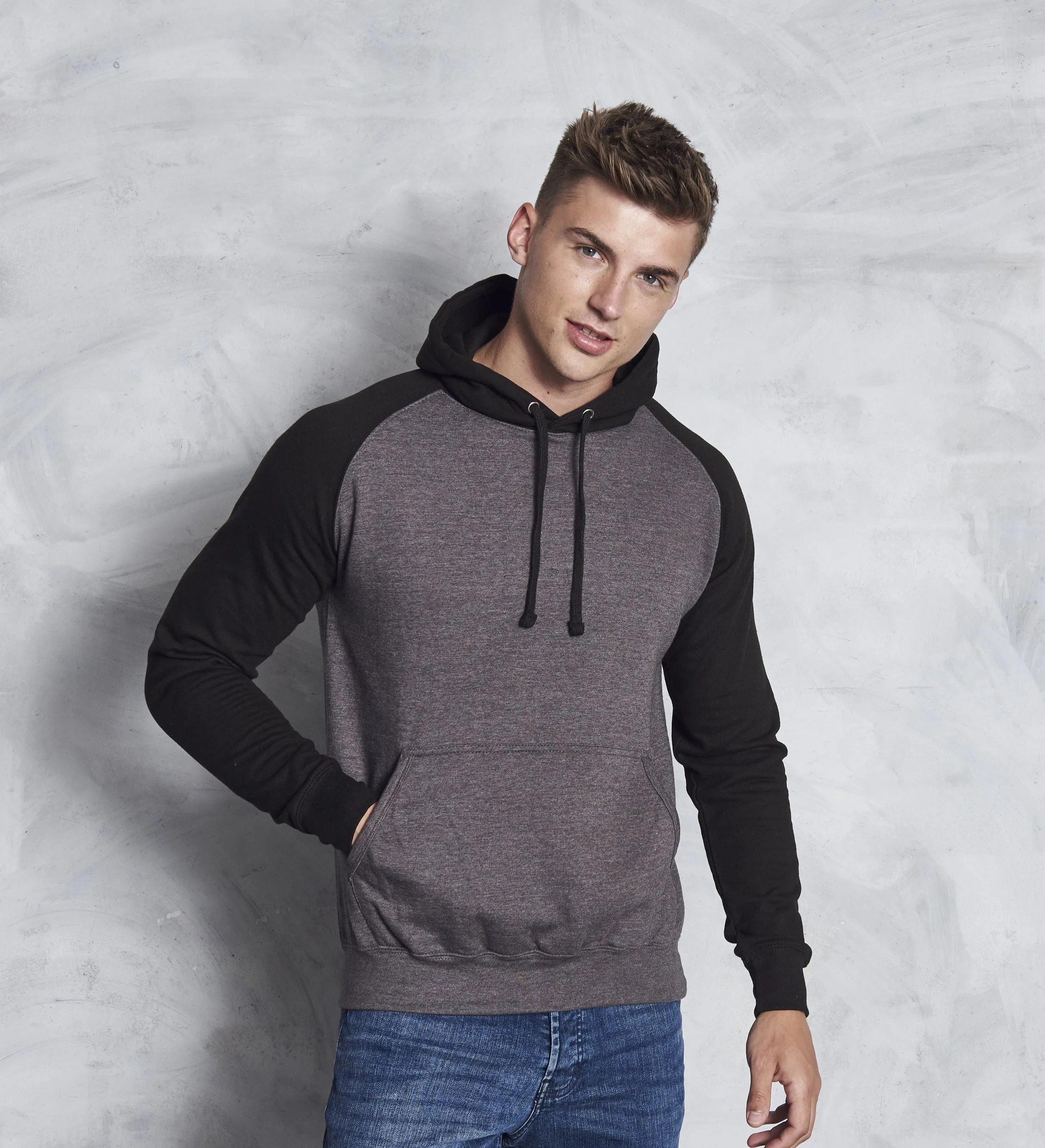 Baseball Hoodie | OXFORD NAVY/HEATHER GREY