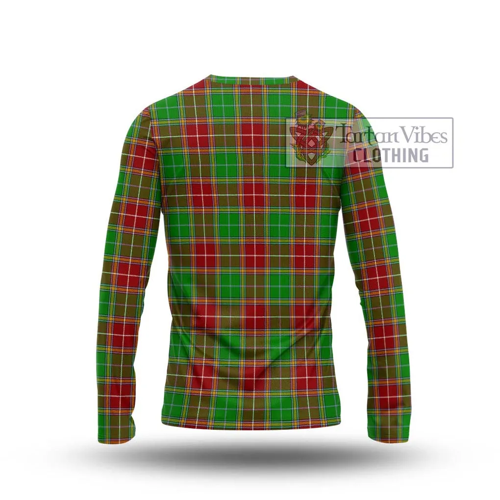 Baxter Modern Tartan Long Sleeve T-Shirt with Family Crest DNA In Me Style