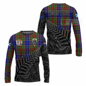 Beattie (Beatty) Crest Tartan Long Sleeve T-Shirt with New Zealand Silver Fern Half Style