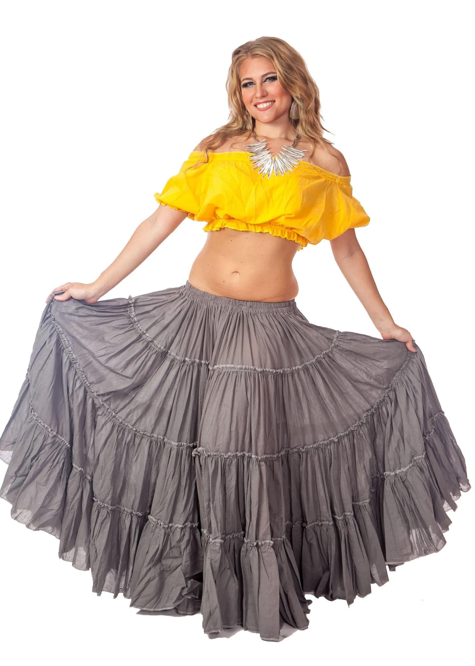 Belly Dance Tribal Cotton 25 Yard Skirt | FIERY FRILLS