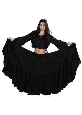 Belly Dance Tribal Cotton 25 Yard Skirt | FIERY FRILLS