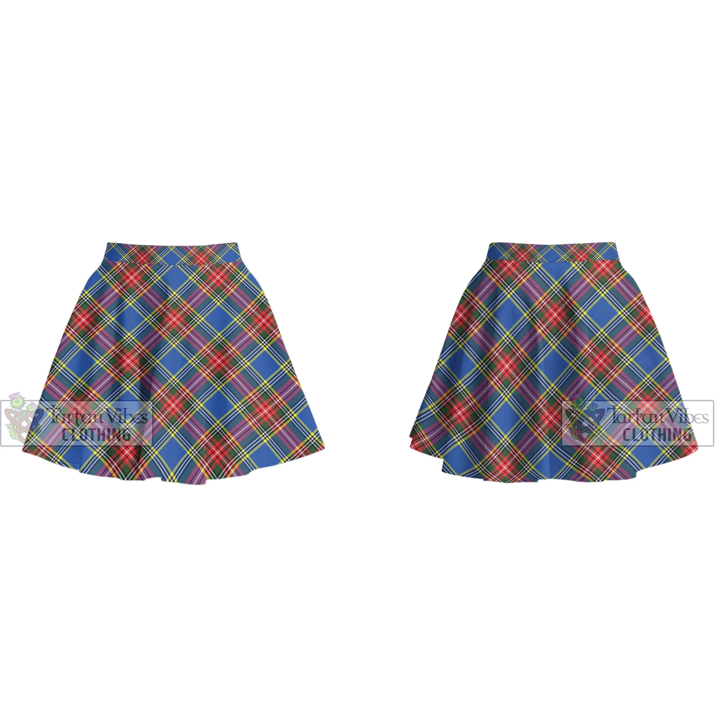 Bethune Tartan Women's Plated Mini Skirt