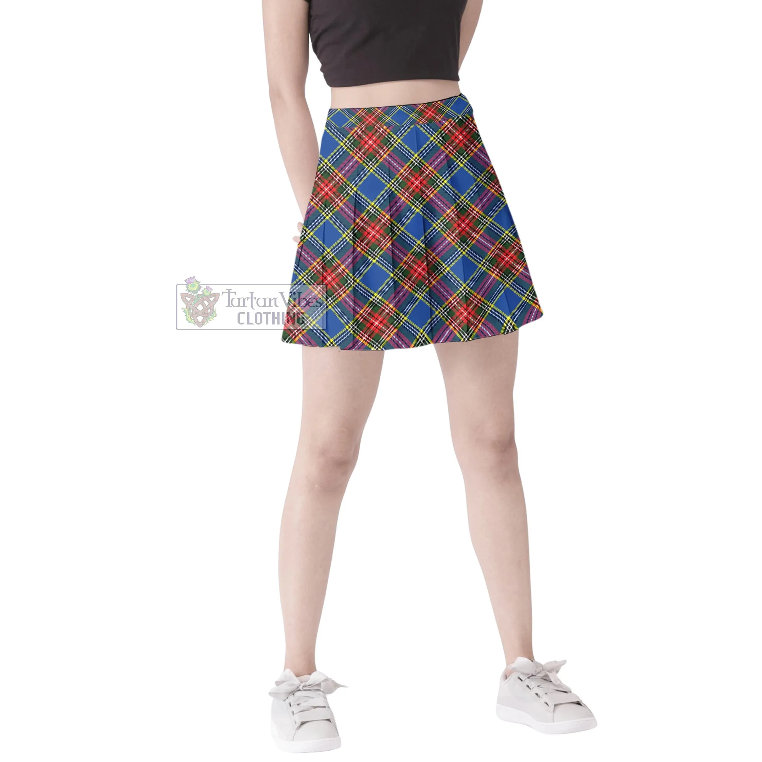 Bethune Tartan Women's Plated Mini Skirt