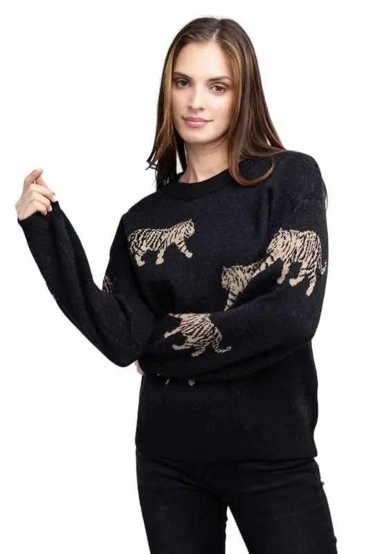 Bibi Tiger Pattern Sweater