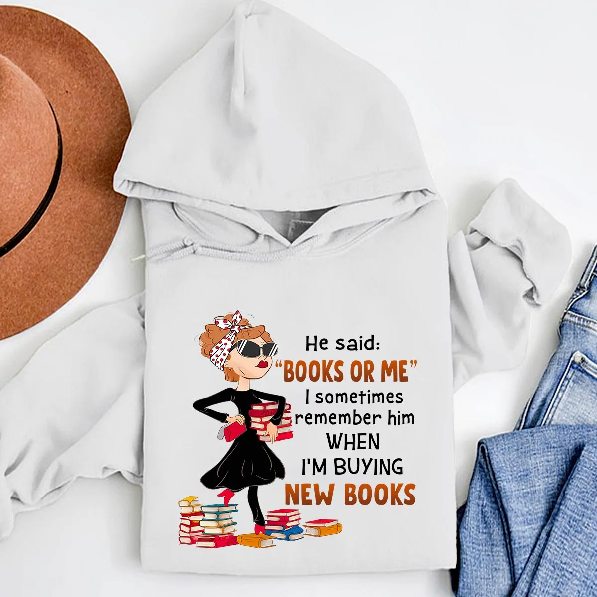 Books Or Me Book Lovers Gift HDW443