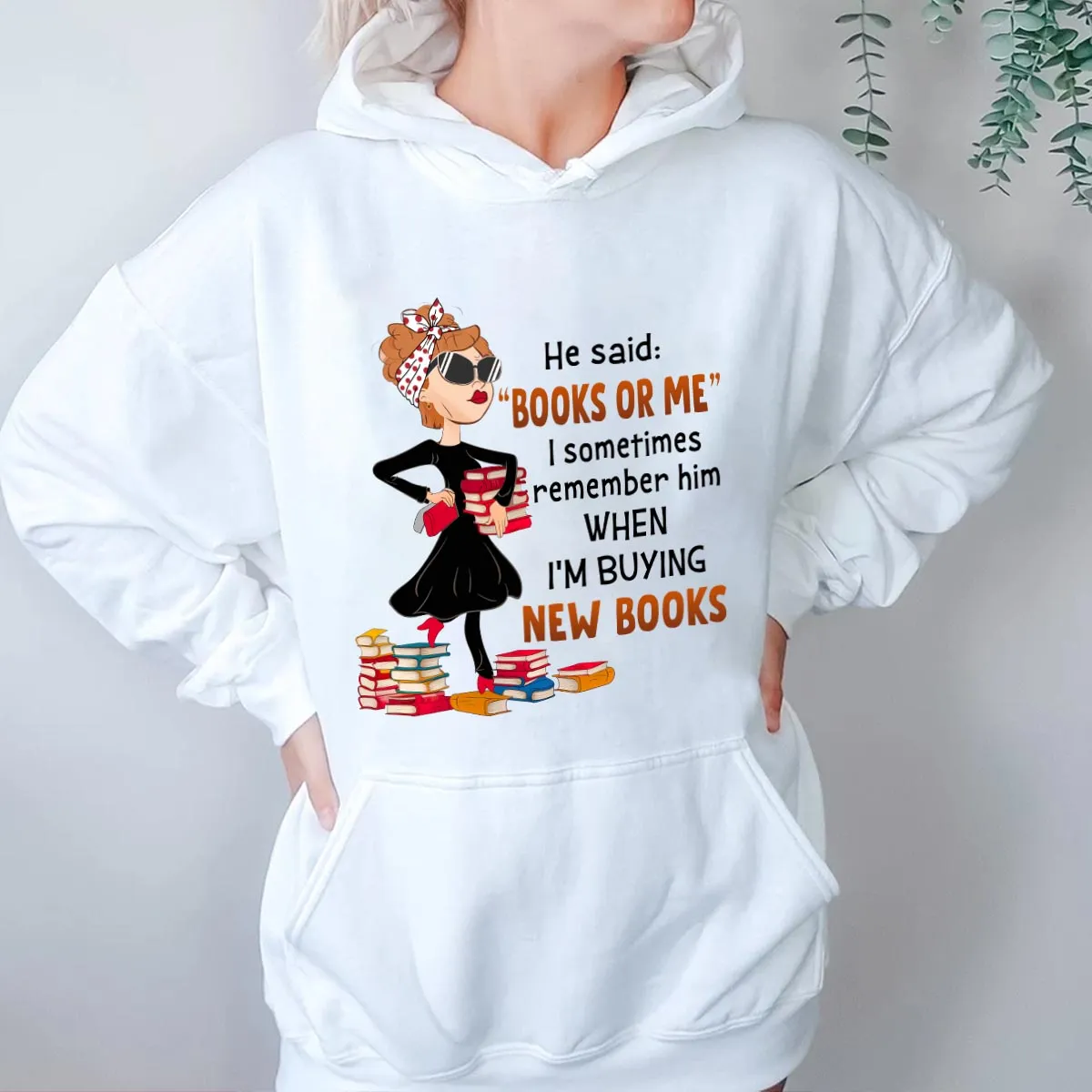 Books Or Me Book Lovers Gift HDW443