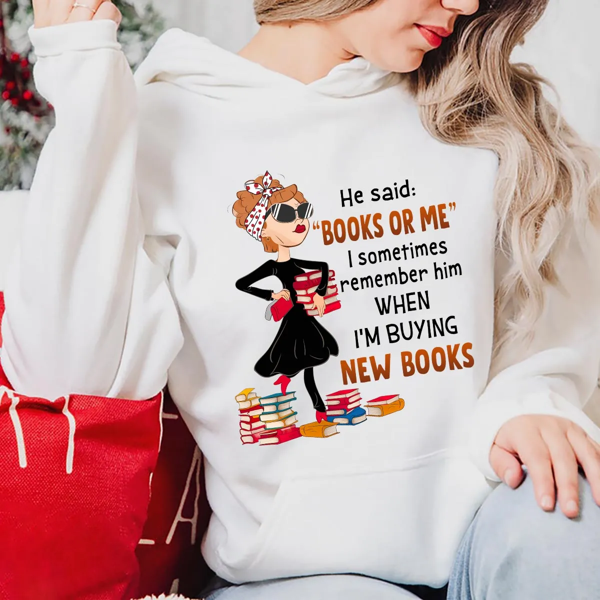 Books Or Me Book Lovers Gift HDW443