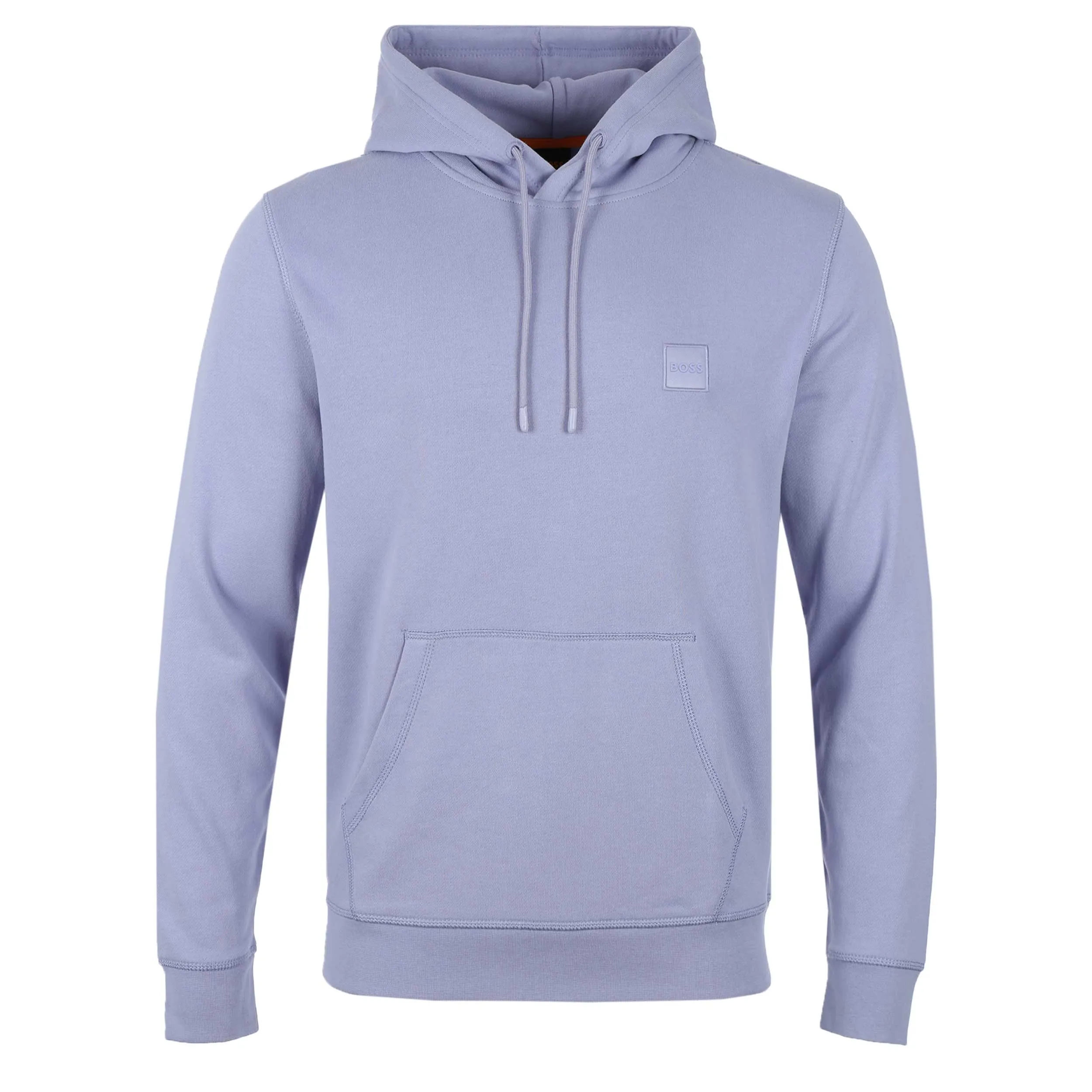 BOSS Wetalk Hoodie Sweat Top in Lilac