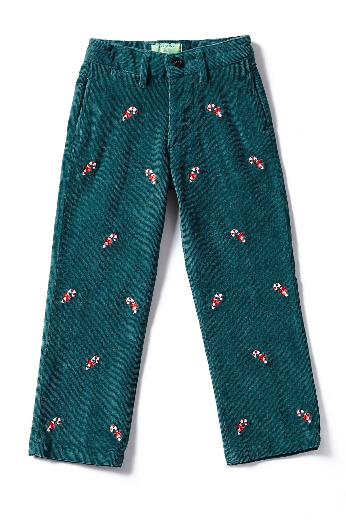 Boys Beachcomber Corduroy Pant Hunter Candy Cane