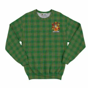 Burke Irish Clan Tartan Sweatshirt with Coat of Arms