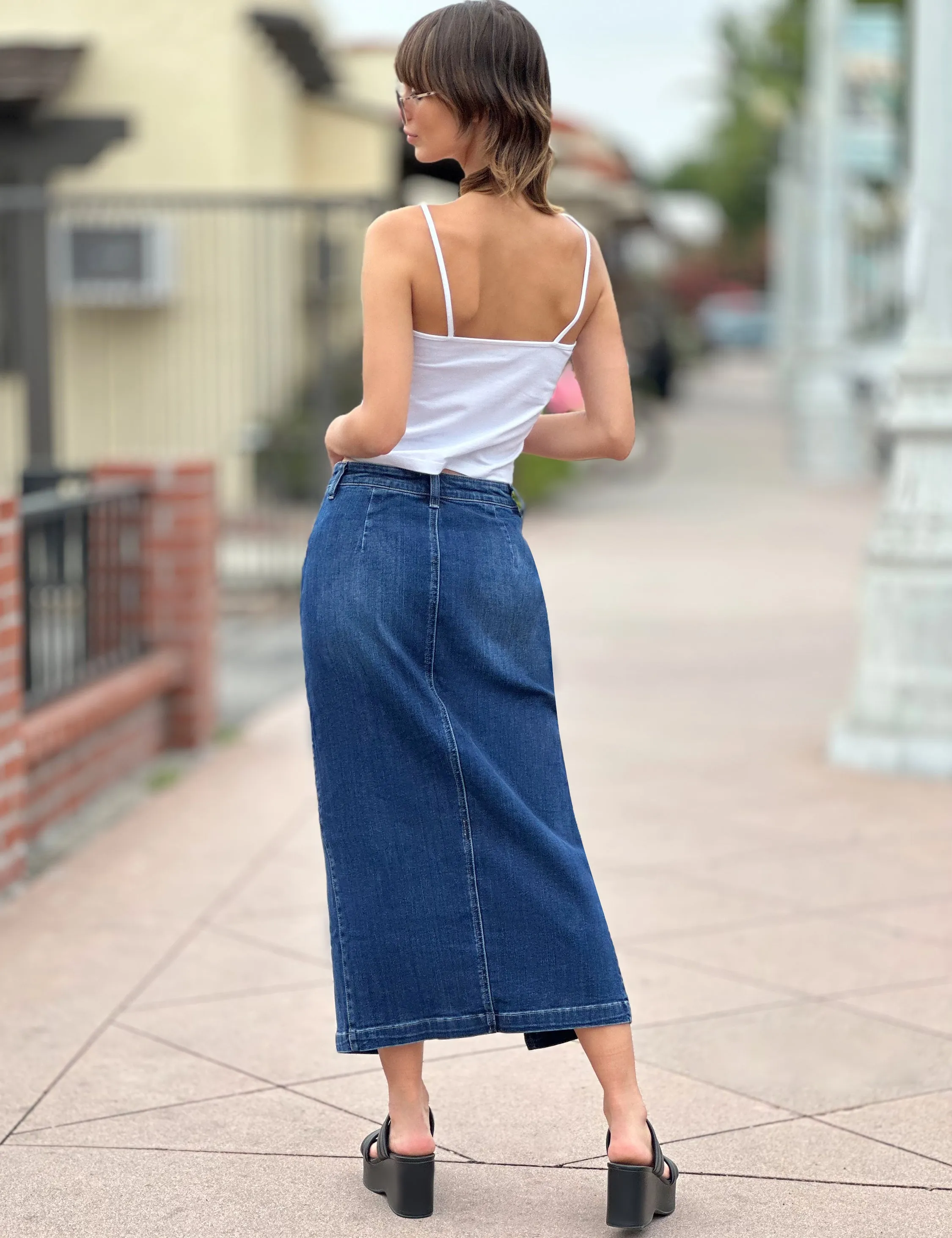 Carin Maxi Denim Skirt