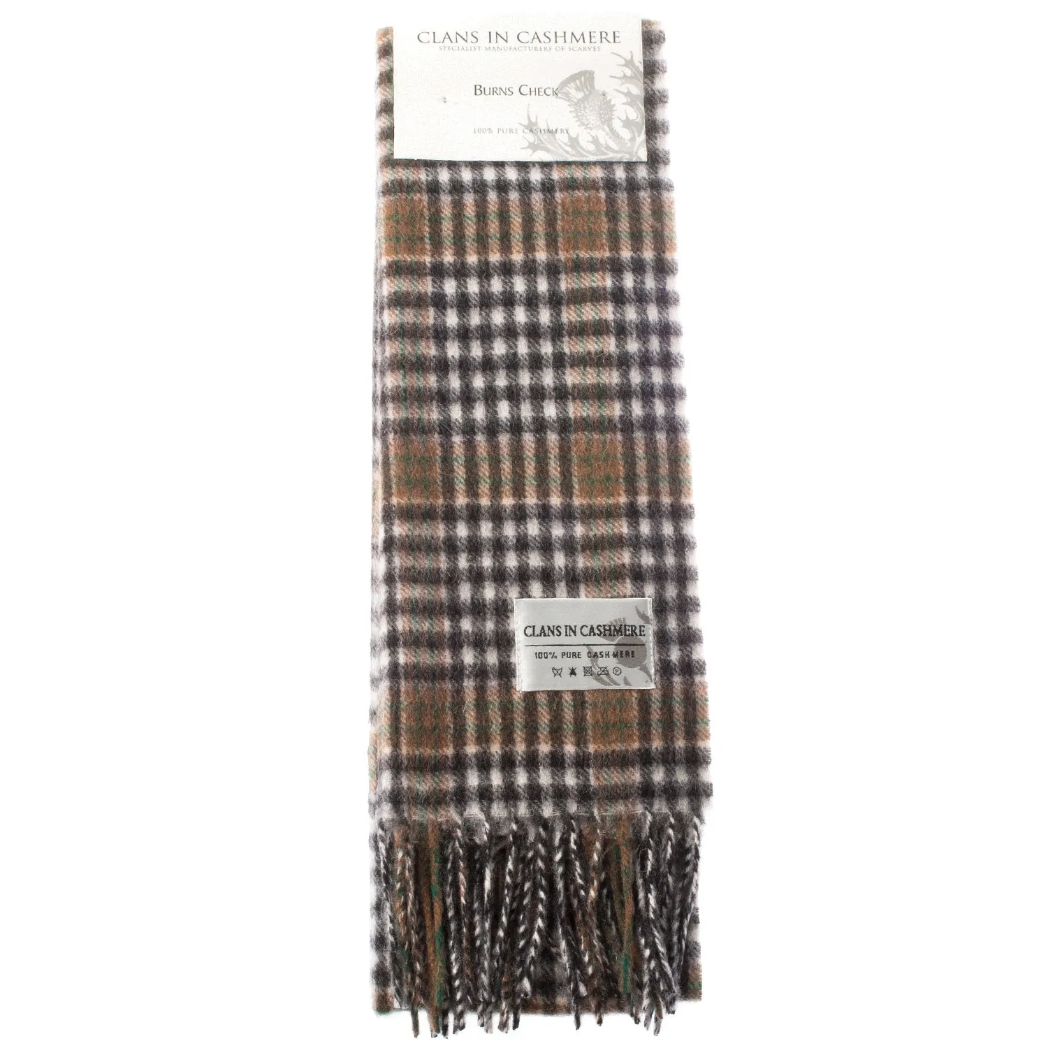 Cashmere Scottish Tartan Clan Scarf  Burns Check