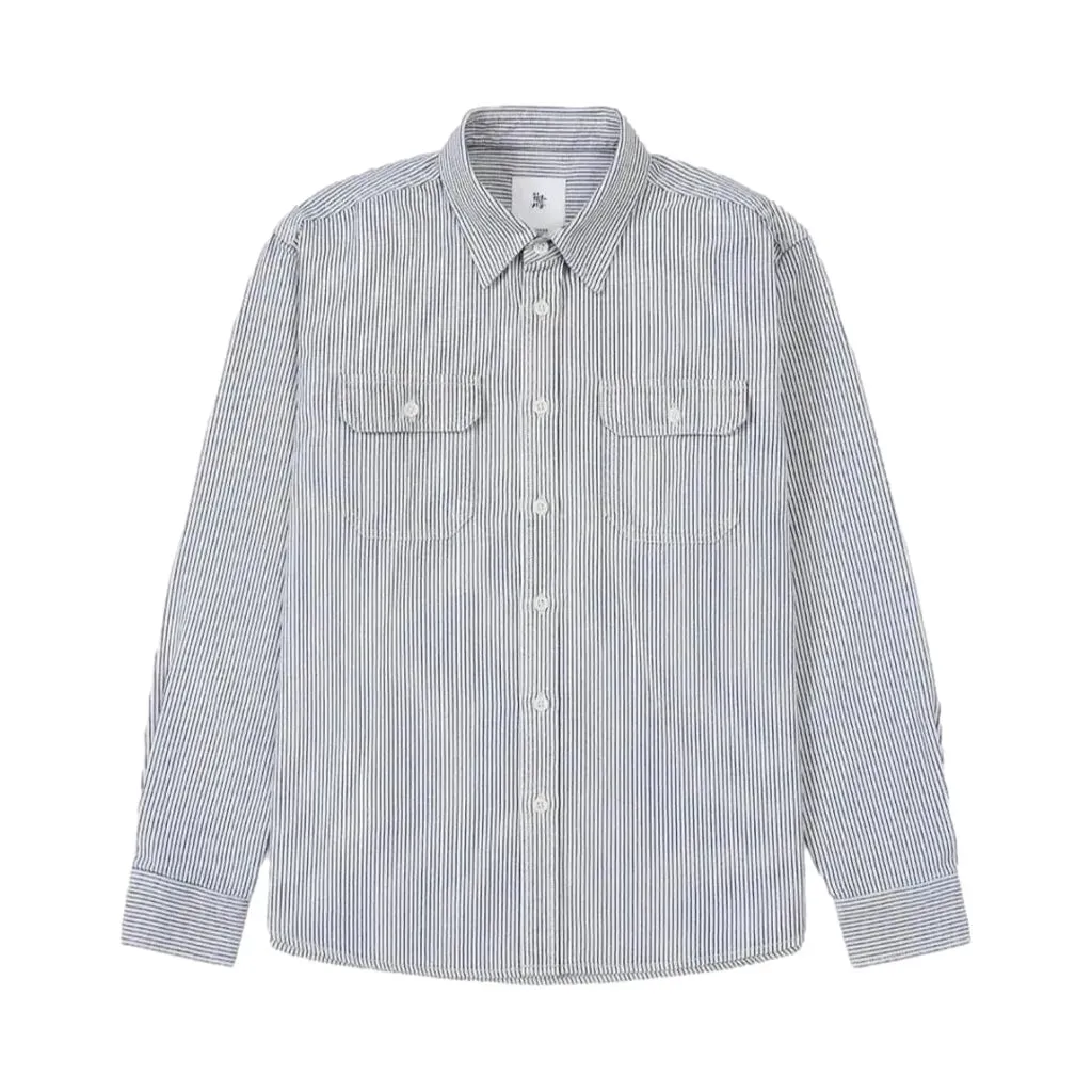 Casual chambray style men's denim shirt