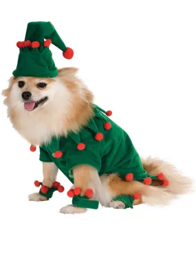 Christmas Elf Green Pet Dog Costume