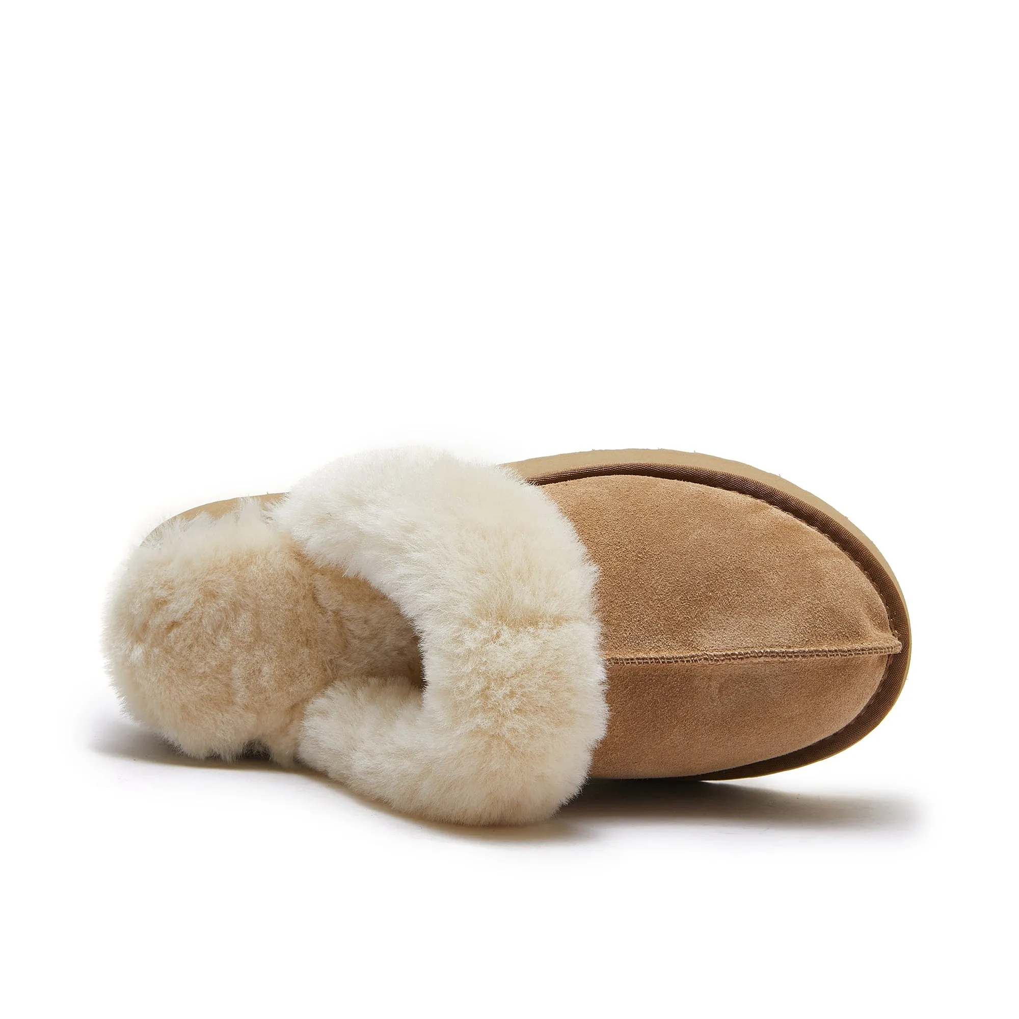 Classic Lady's Scuff - Platform Sole Premium Australian Sheepskin UGG Slippers