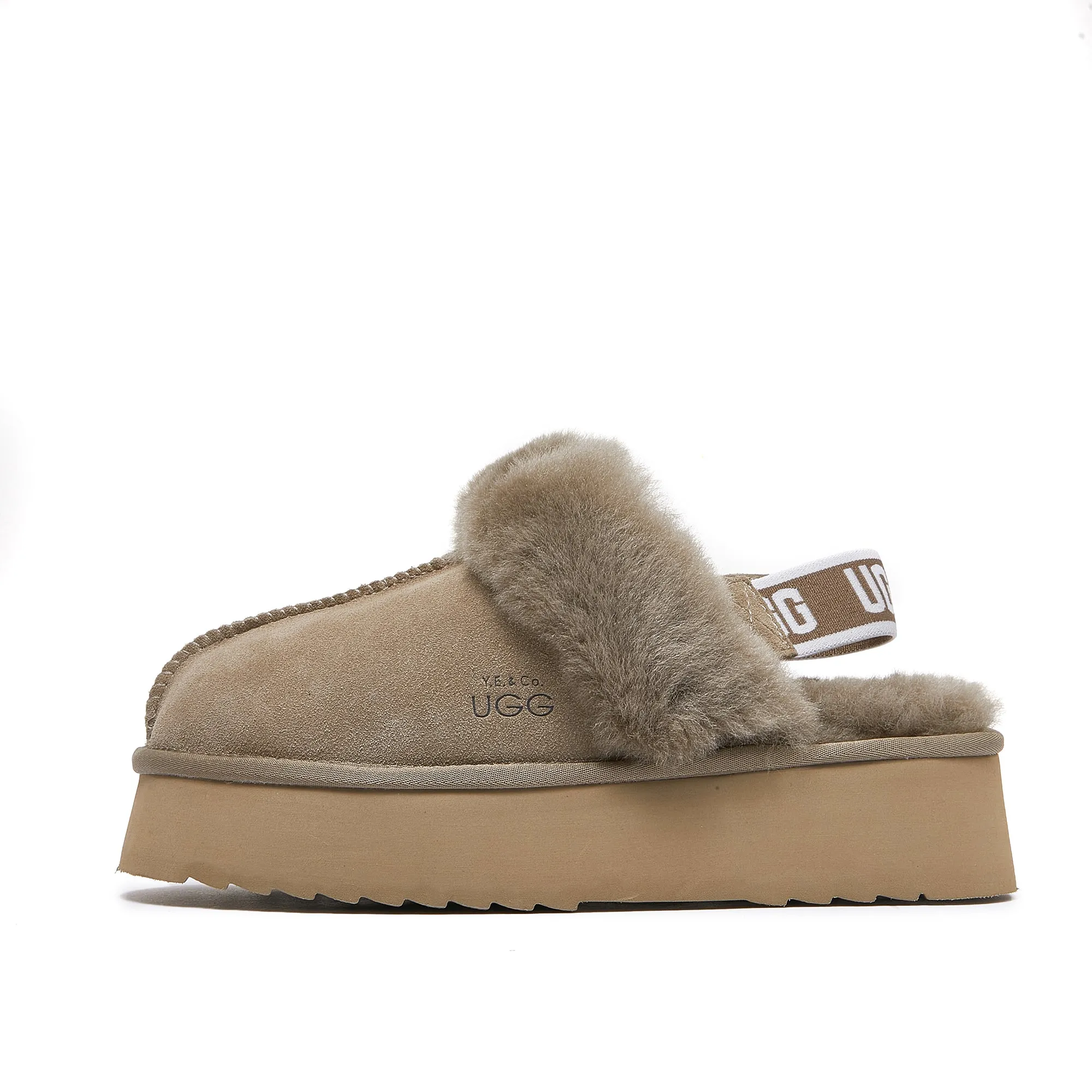 Classic Lady's Scuff - Platform Sole Premium Australian Sheepskin UGG Slippers