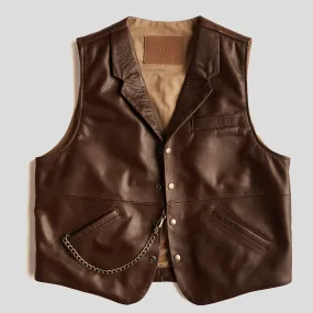 Classic Lapel Vest| Brown