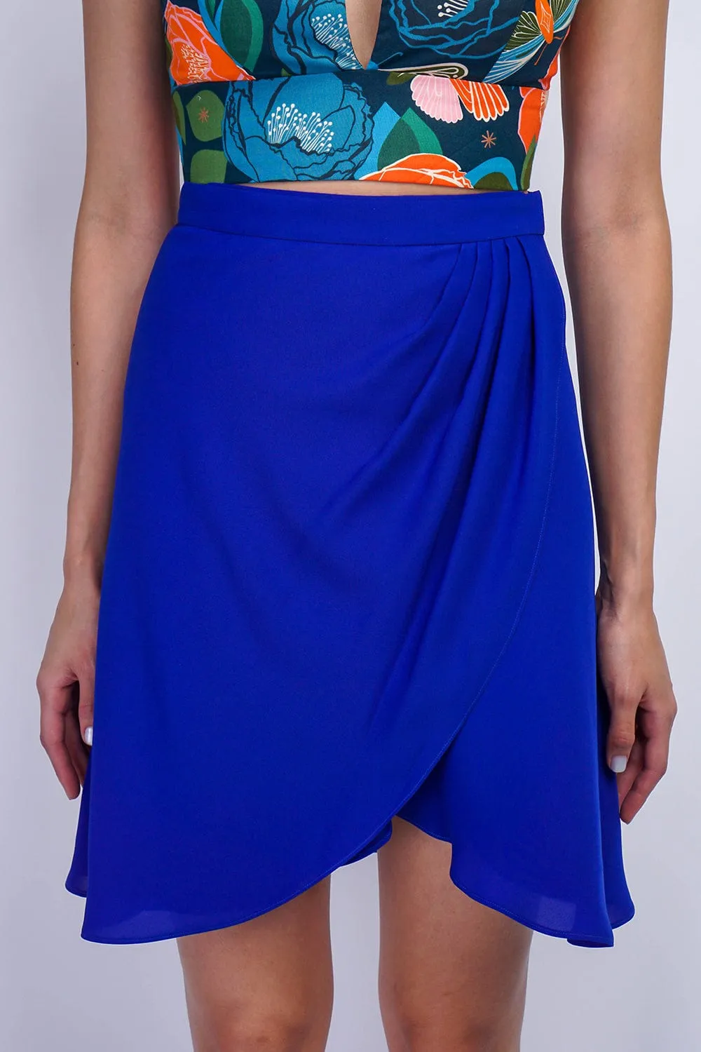 Cobalt Wrapped Kree Skirt