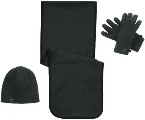 Craghoppers Essentials Fleece Hat Gloves And Scarf Set - Black