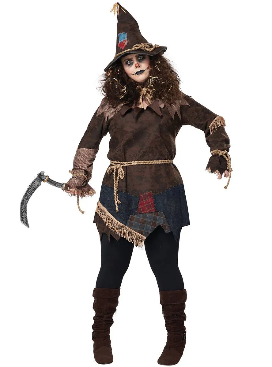 Creepy Scarecrow Plus Size Womens Halloween Costume