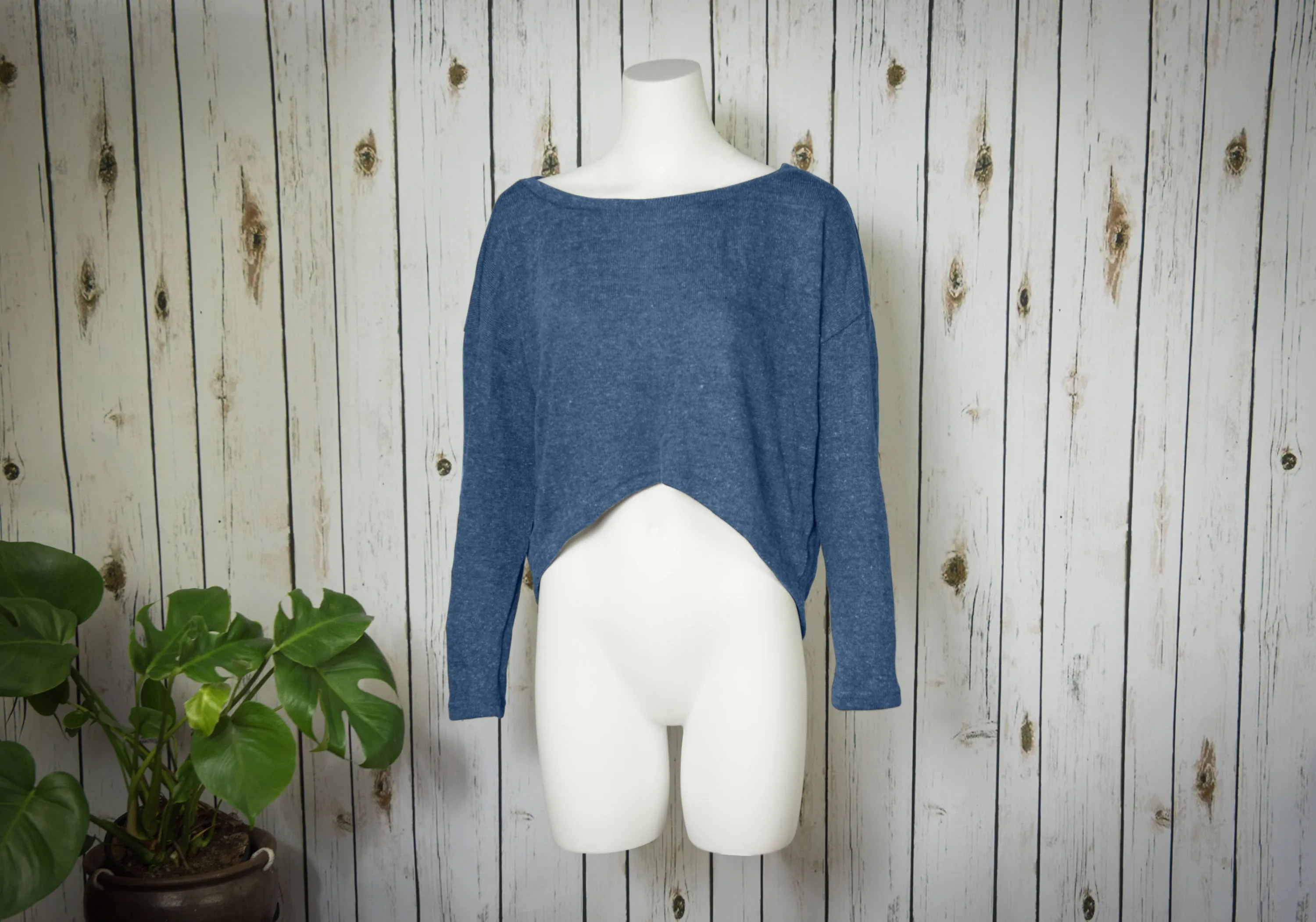 Crop Jumper - Blue