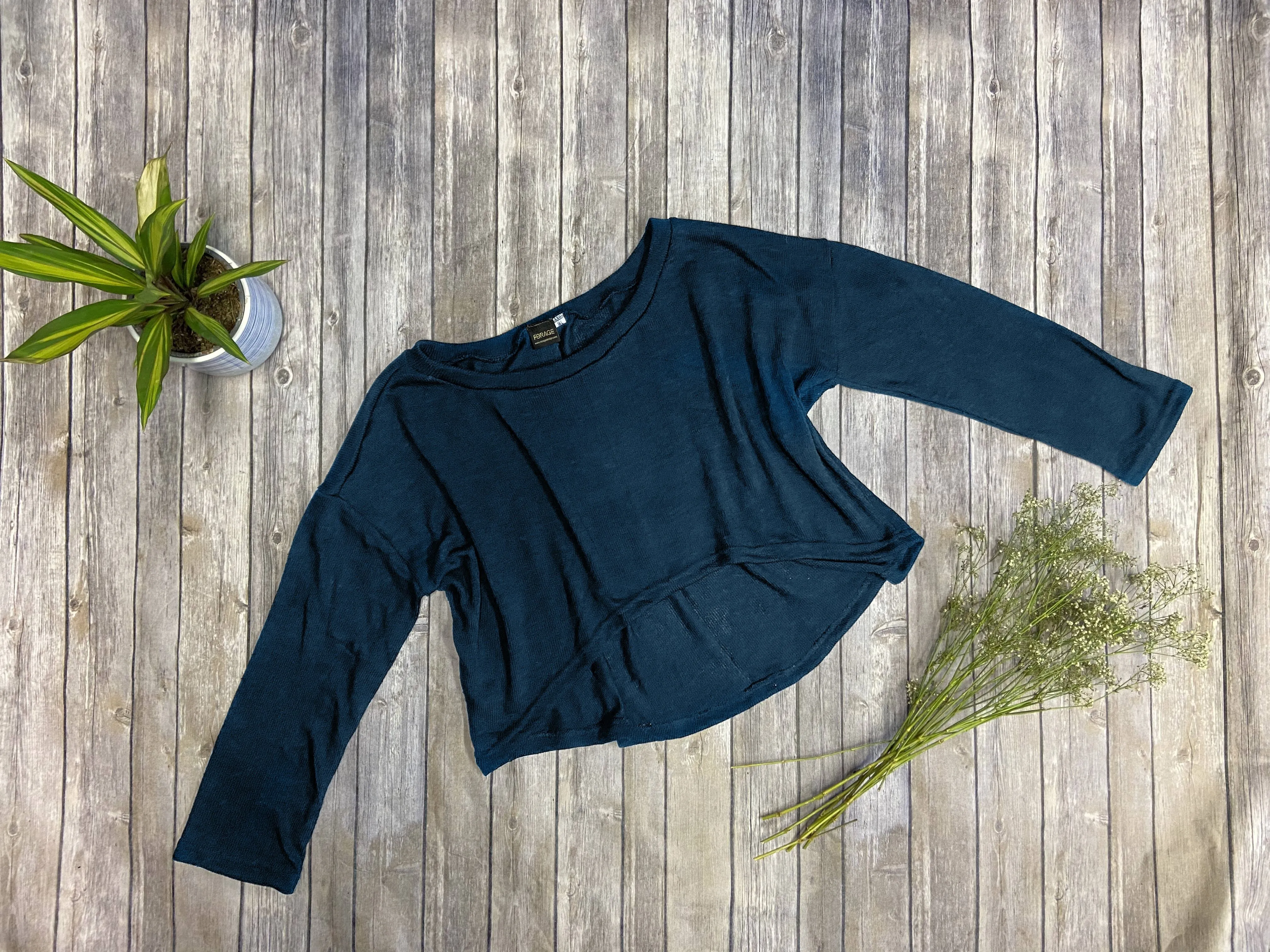 Crop Jumper - Blue