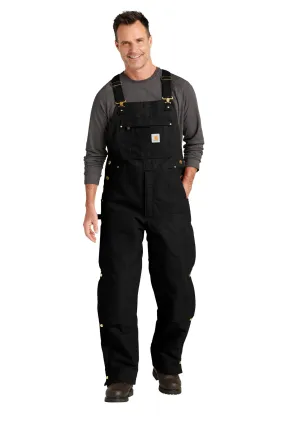 Custom Embroidered - Carhartt® Tall Firm Duck Insulated Bib Overalls CTT104393