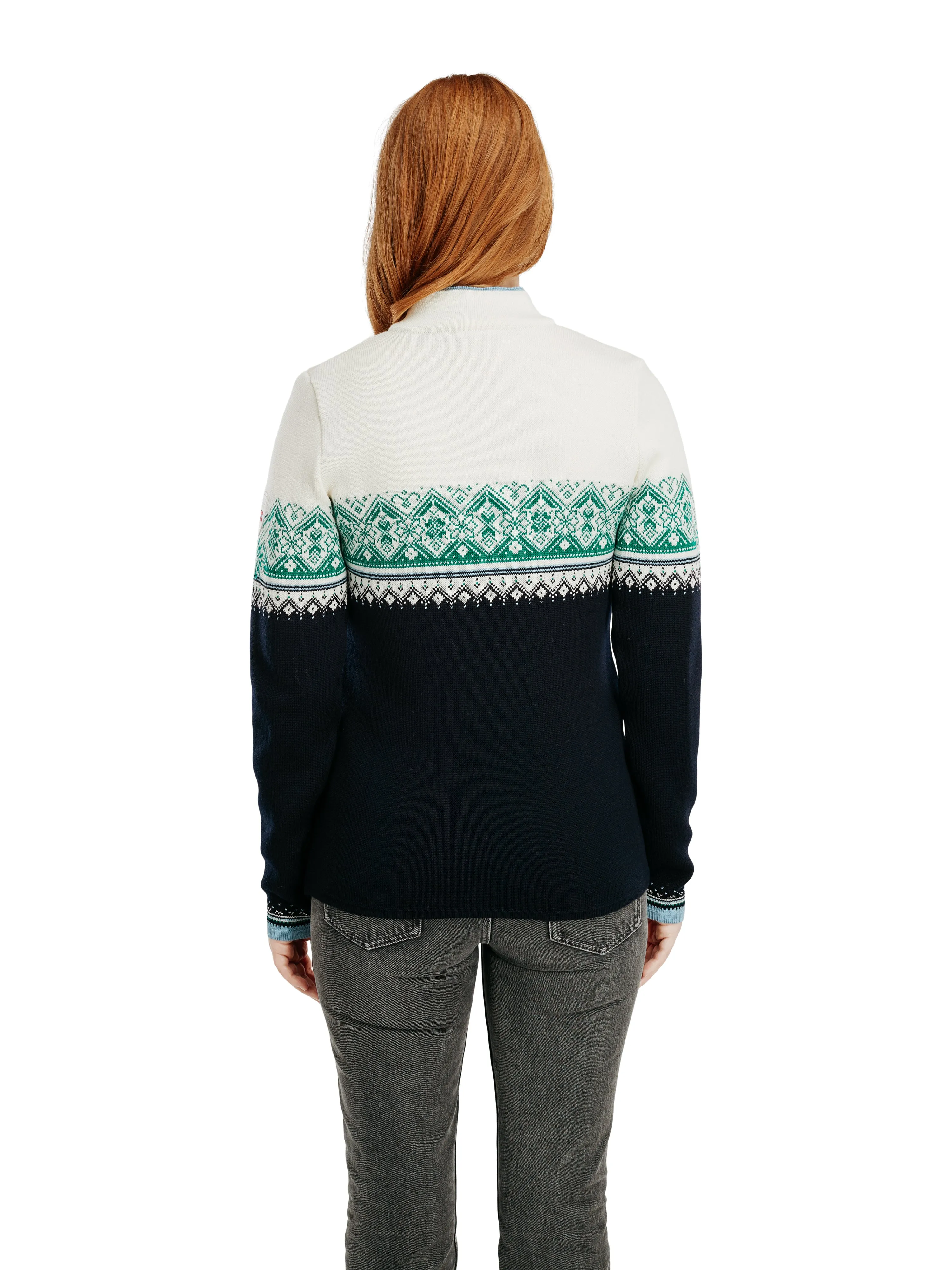 Dale of Norway - Moritz Women's Sweater - Navy/Brightgreen