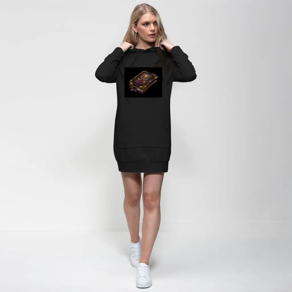 Death Spell Book Premium Adult Hoodie Dress