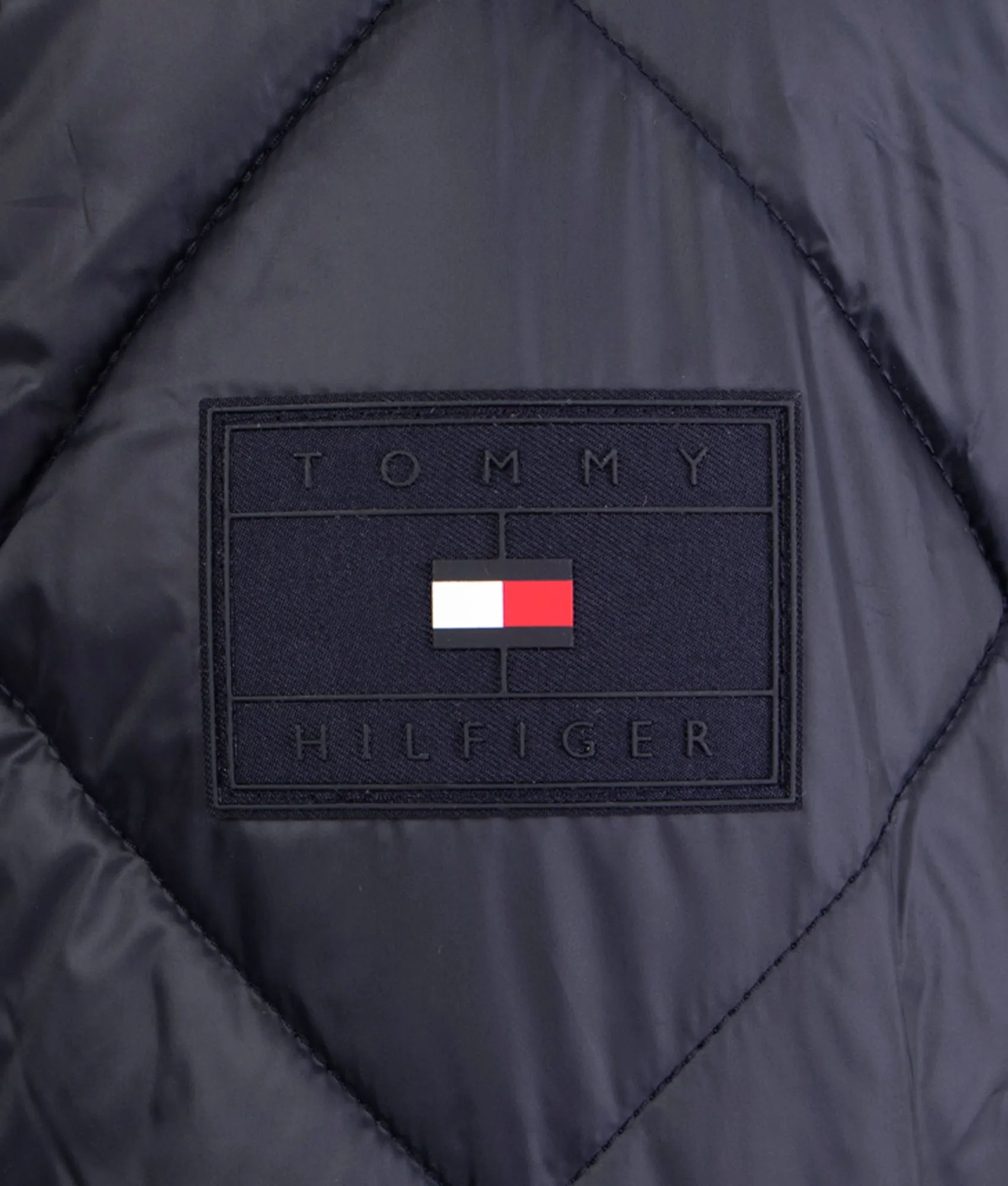 Diamond Quilted Removable Hood Jacket