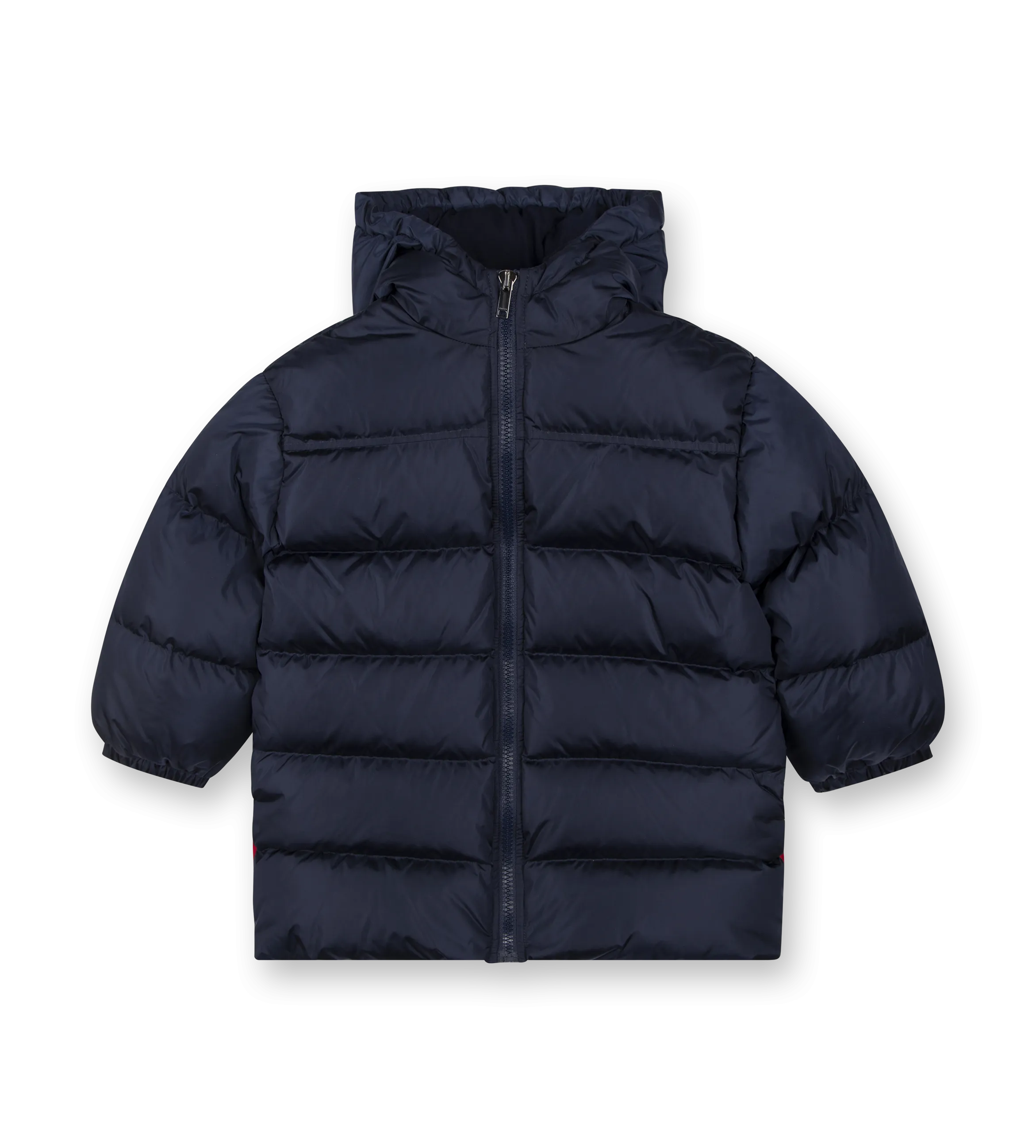 Down Jacket with Logo Marine